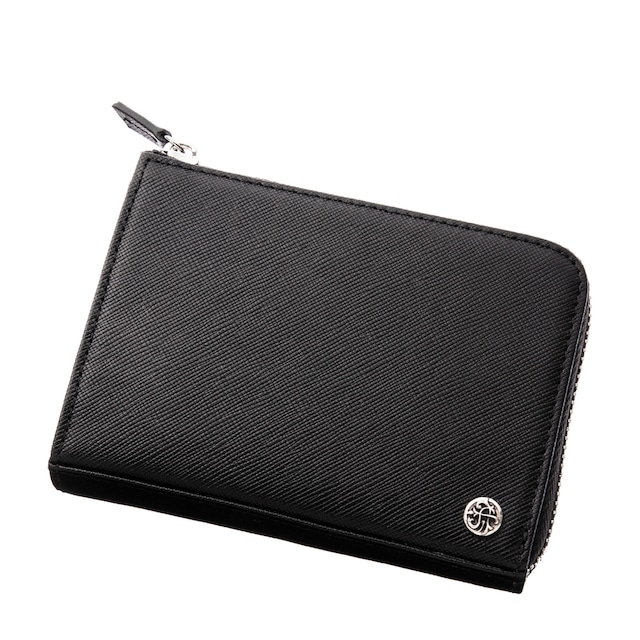 Ｌ字スリムサフィアーノミニウォレット ACW0017　L-shaped slim saffiano mini wallet Silver Jewelry Brand