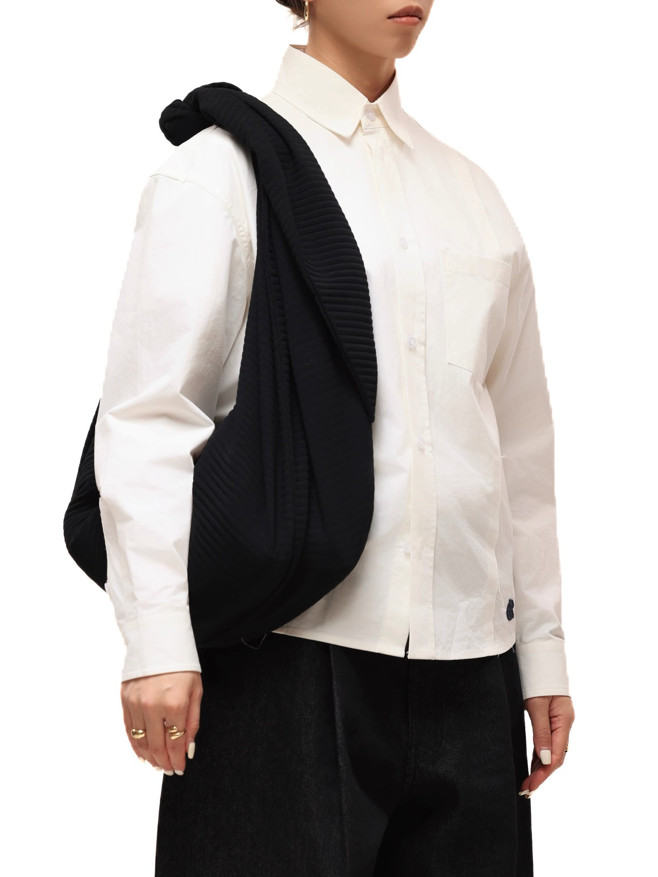 6CRAYON Pleated Hobo Bag