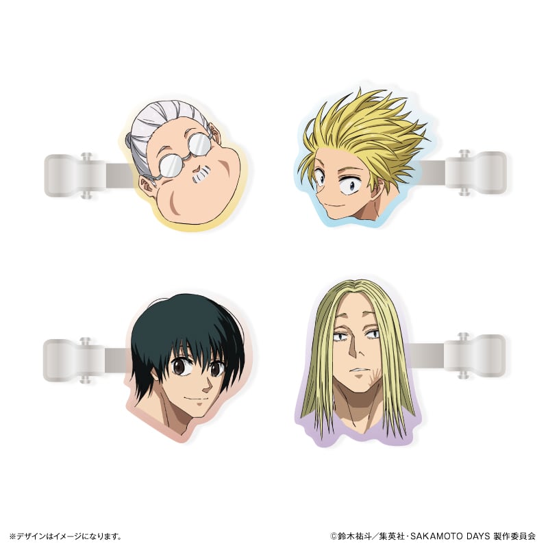 SAKAMOTO DAYS キャラ面アクリルヘアクリップ 南雲&神々廻
