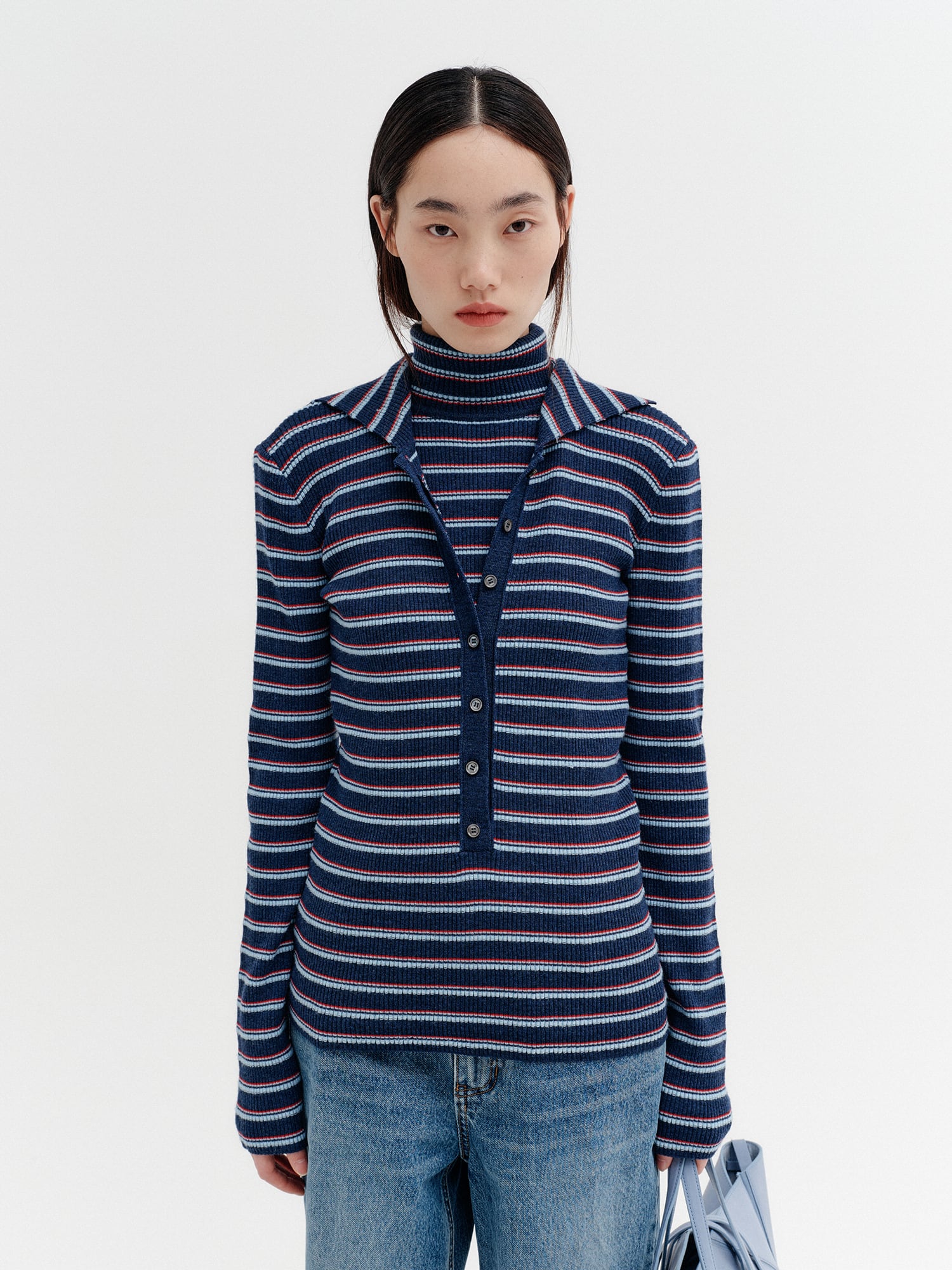 BOHEMIAN SEOUL] LAYERED TRACK TANK TOP, BLACK 正規品 韓国ブランド