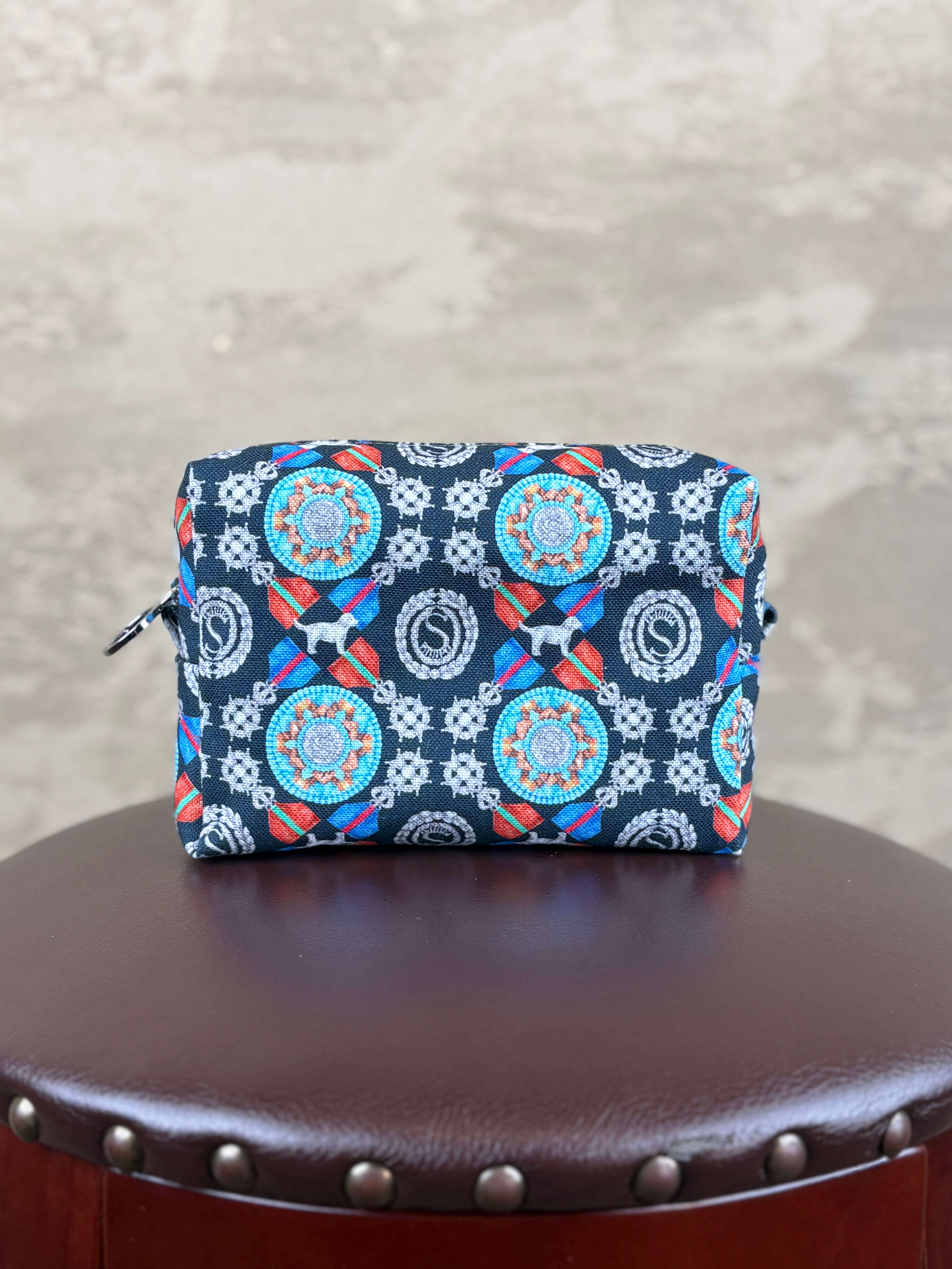 ボックスポーチ【Rosette総柄】