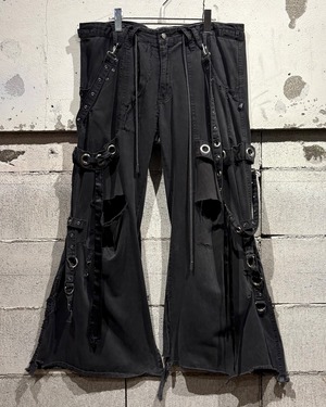 【Caka otto】"TRIPP NYC" Multi Gimmick Custom Vintage Loose Bontage Pants