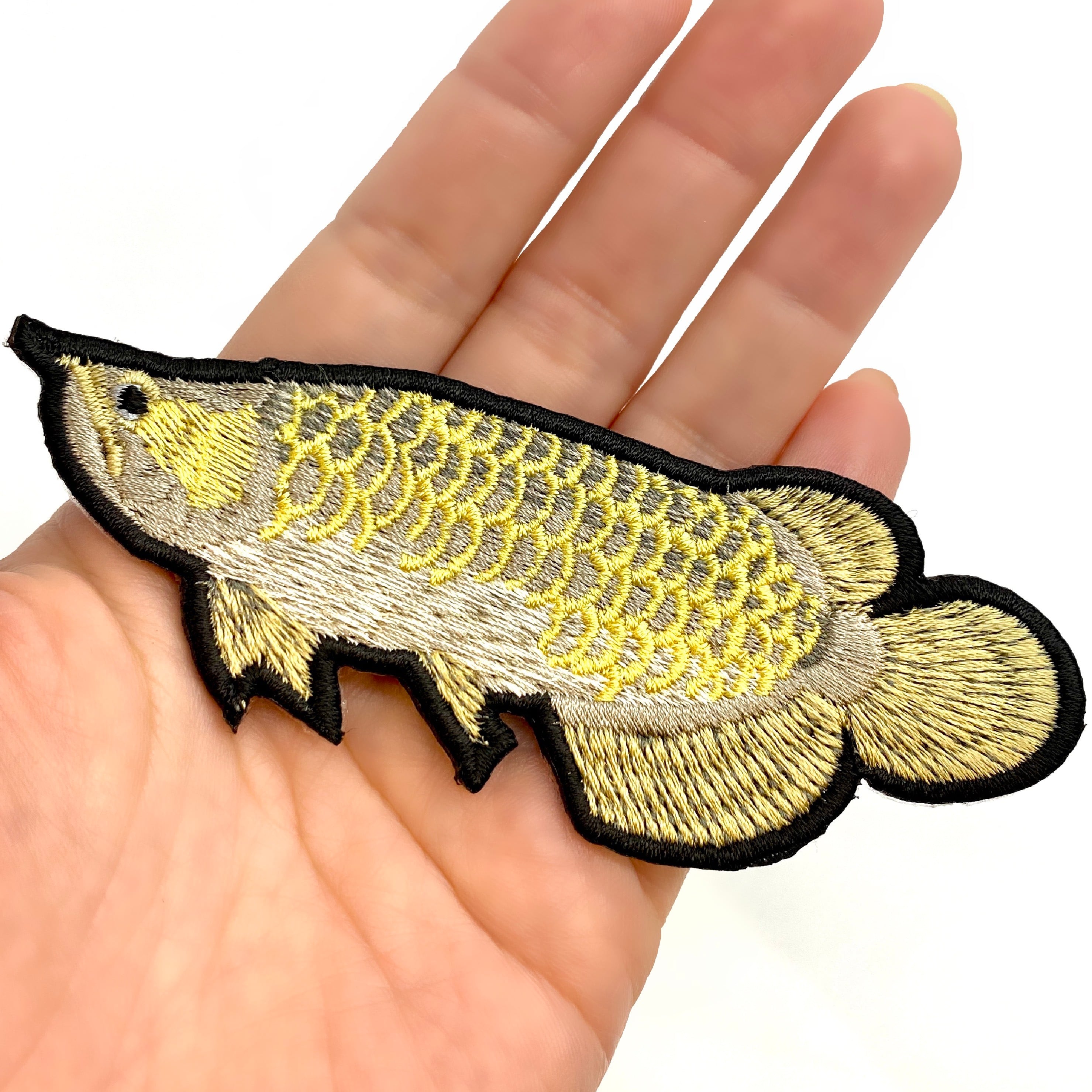 アジアアロワナの刺繍ワッペン | アトリエリジッタ