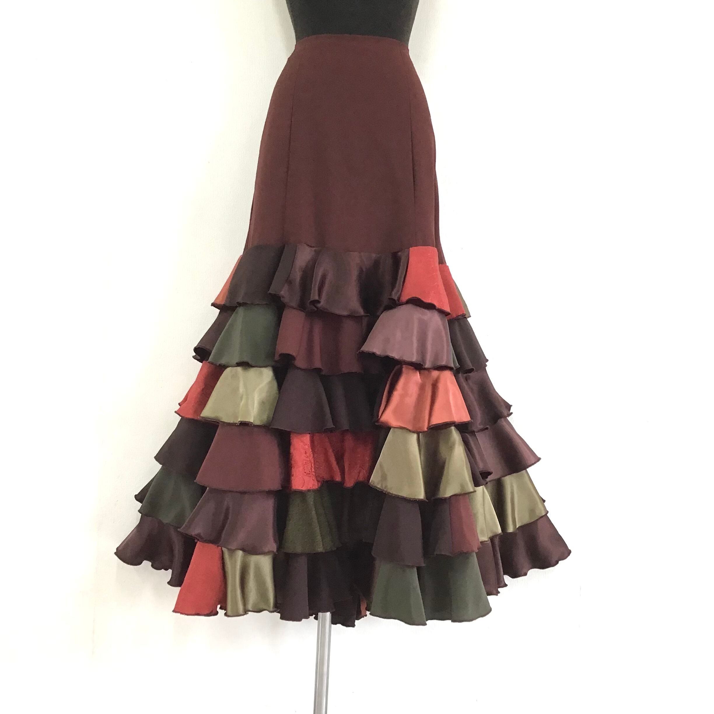 美品★ツーピース★フラメンコ衣装 フラメンコ衣装 ツーピース Lサイズ E370 | アトリエ貴美恵