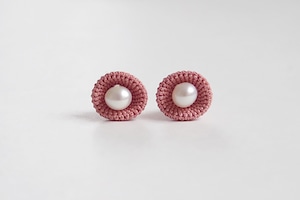 kobana 01 / pink-peach / pierce / earring