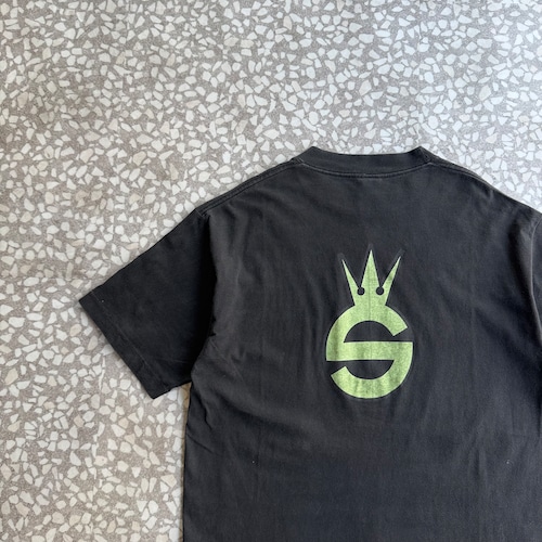 STUSSY / 90’s usa製 logo T-shirt 黒タグ size XL