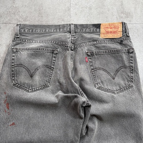 【W36 L30】00s usa levi's ブラック 550 詳細写真16