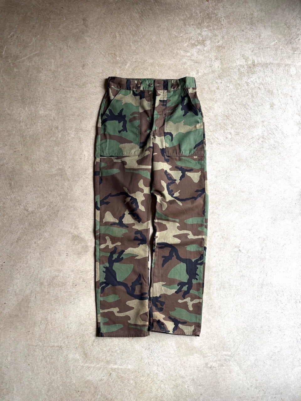 80's WOODLAND CAMO FATIGUE PANTS