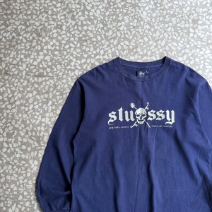 STUSSY / 00’s usa製 skull ls T-shirt size M