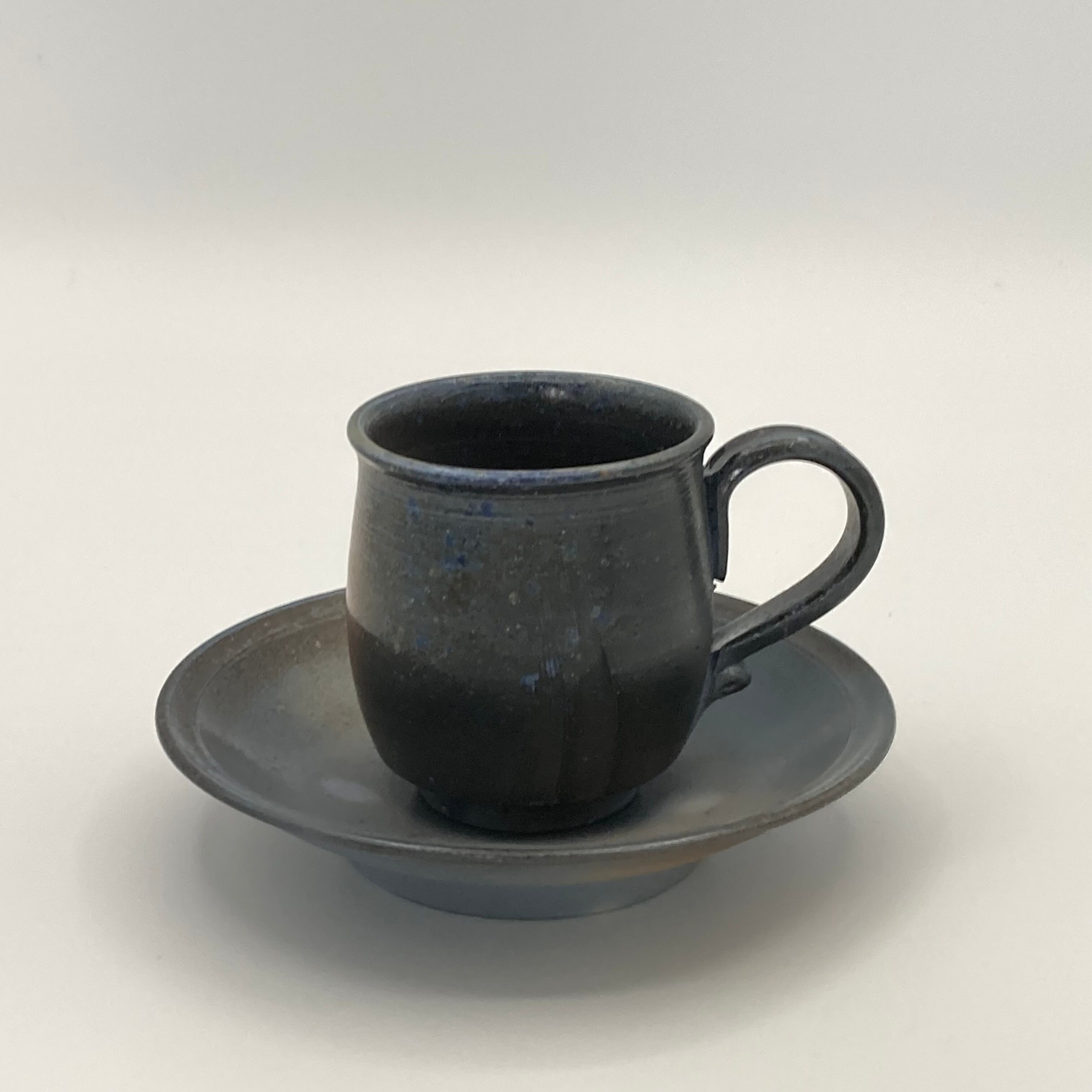 ソーサー 備前焼 コーヒー カップ 藍彩コーヒーカップ ソーサー 備前焼