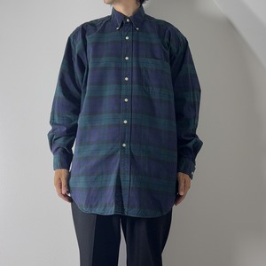 90s Ralph Lauren black watch shirt "The Big Oxford" [L] 古着