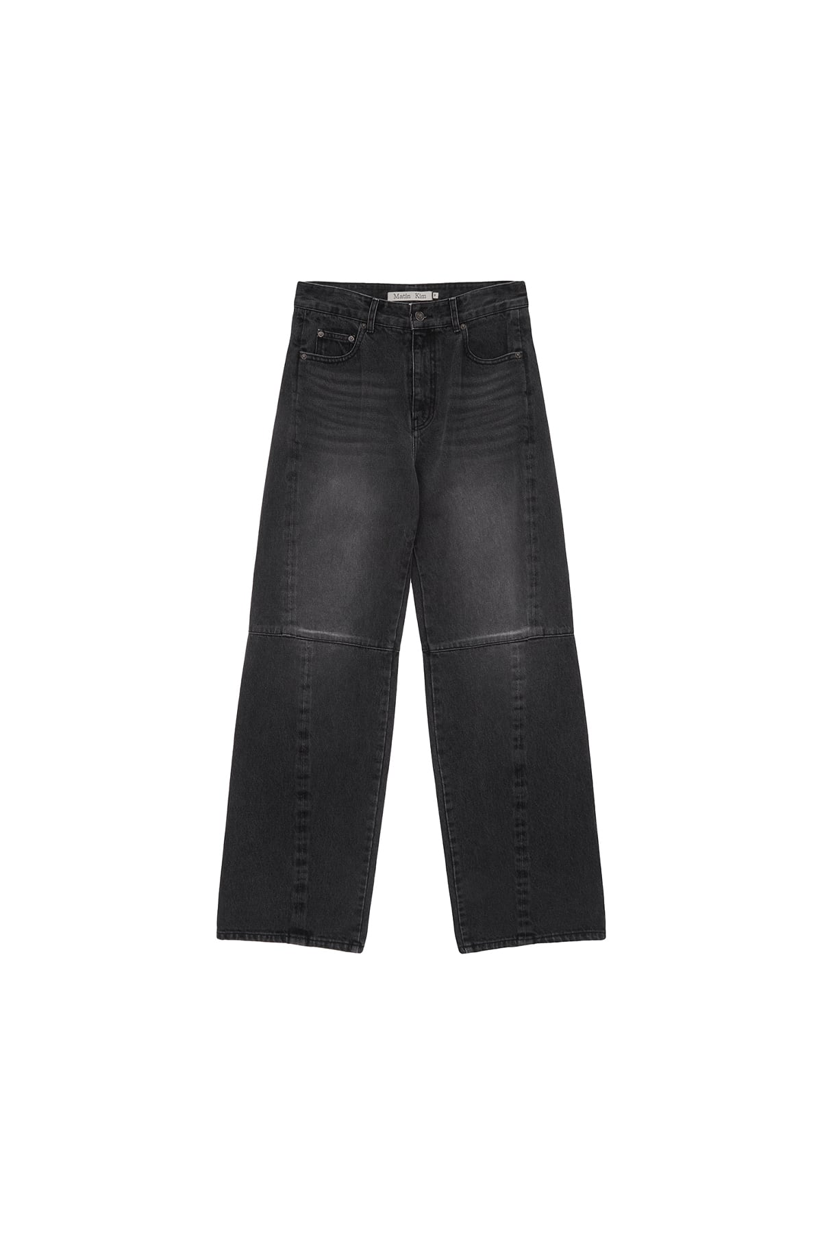 Matin Kim] SIDE WASHED DENIM PANTS IN BLACK 正規品 韓国ブランド