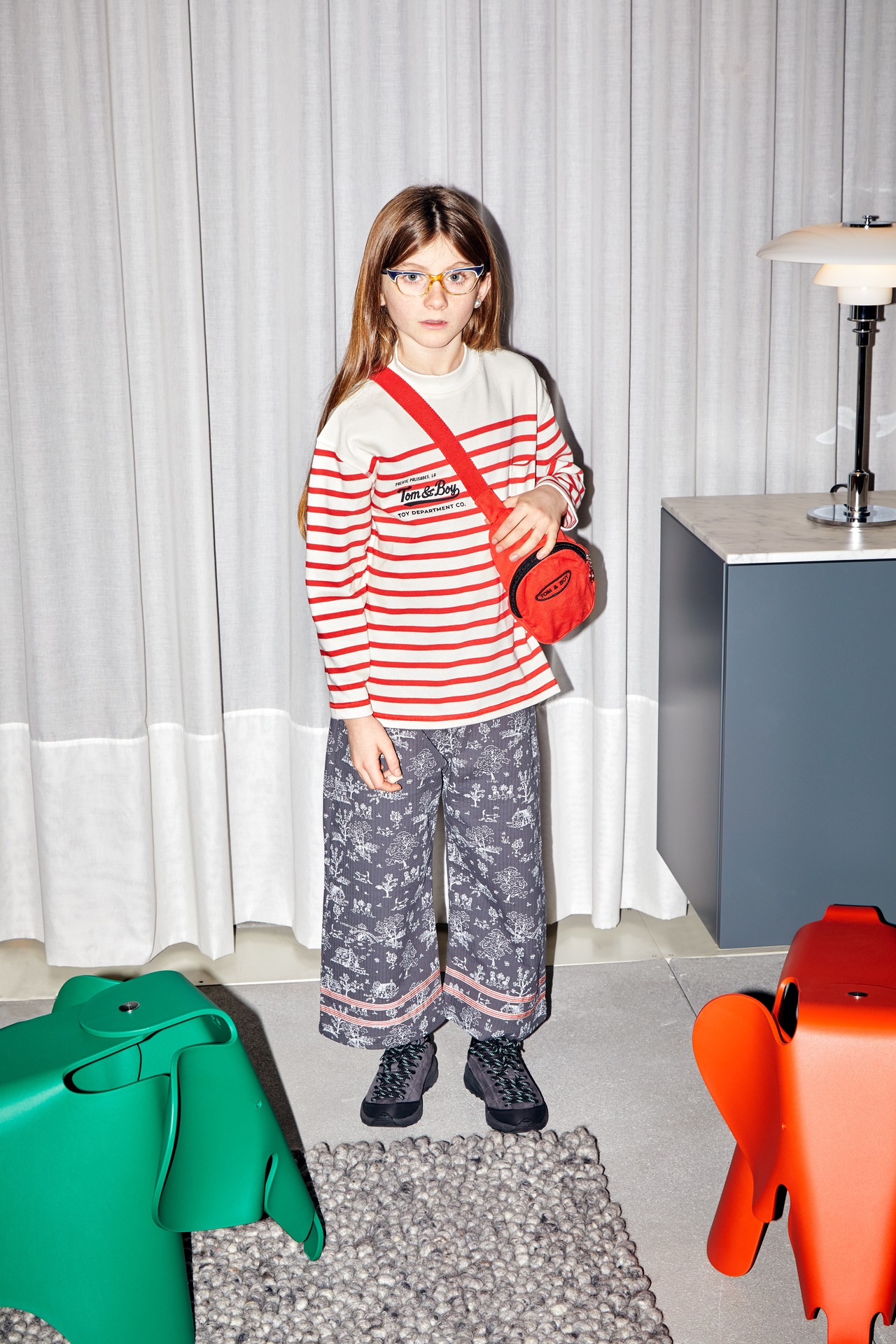 TOM&BOY/Red Stripes shirt