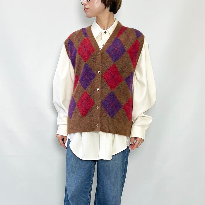 SHINZONE シンゾーン ARGYLE KNIT VEST 25AMSNI09 2025秋冬新作 [送料