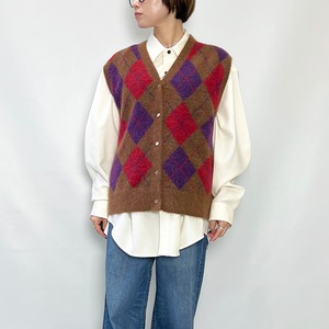 SHINZONE シンゾーン ARGYLE KNIT VEST 25AMSNI09 2025秋冬新作 [送料無料]