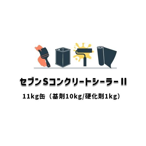 セブンSコンクリートシーラー2 11kgセット 2液型 基剤 硬化剤 セブンケミカル 水性 下塗り材