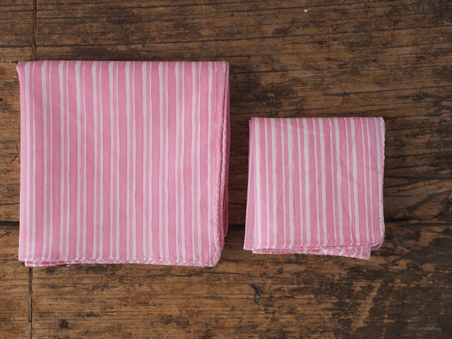 156ri049 Block Print Handkerchief a76