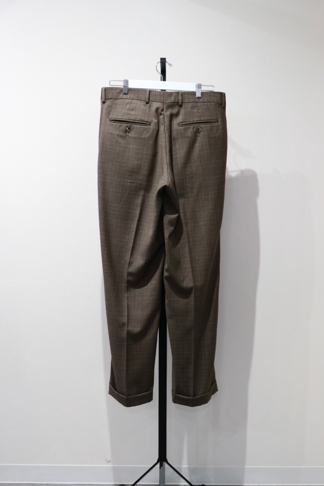 Eddie Bauer 2 tuck check slacks