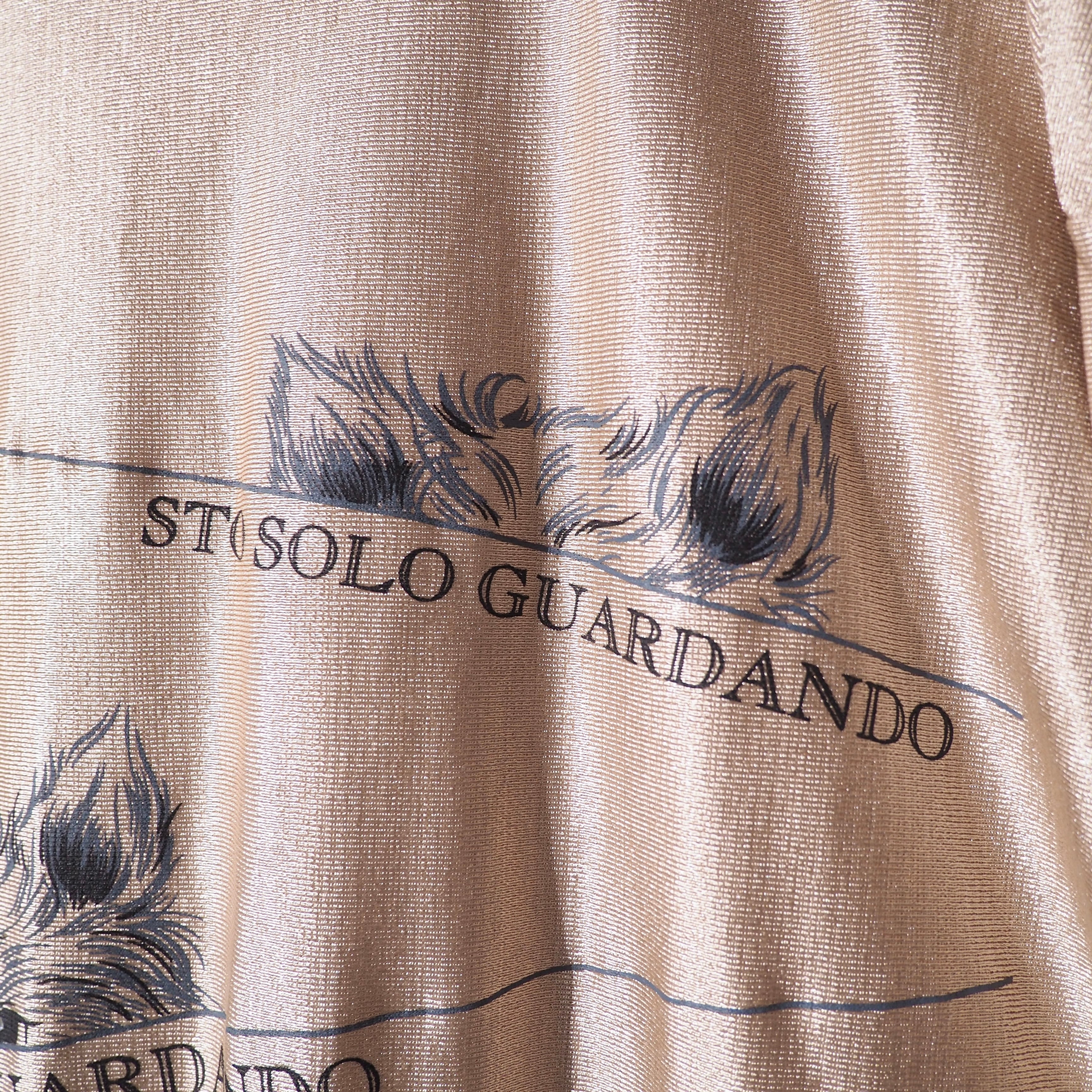 1990s " Pretty Cat " Nihil Face printed vintage Long sleeve Tee