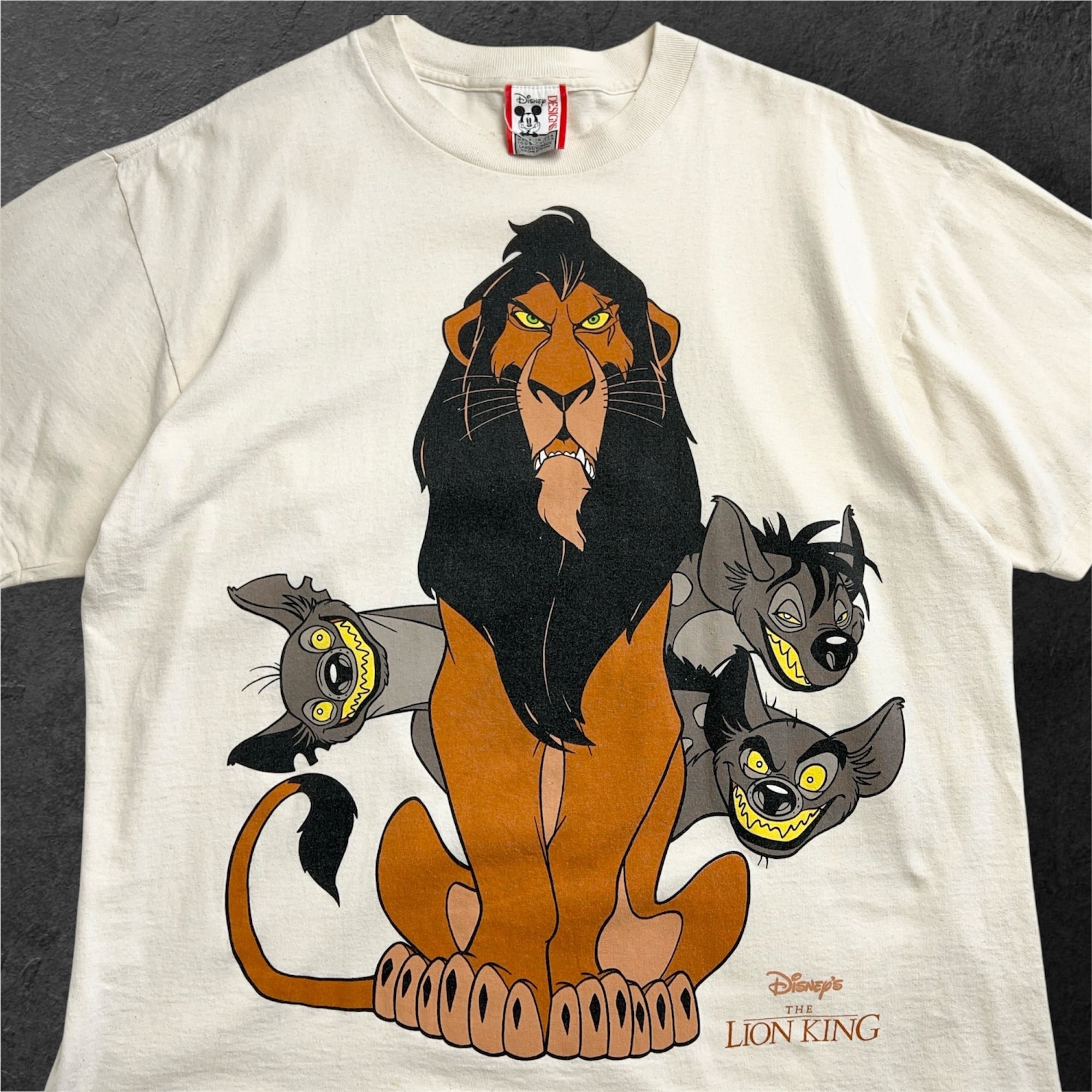 90's Disney LION KING Villains Scar Shenzi Banzai Ed Tshirt 90年代