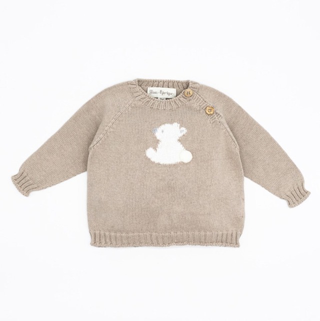 Fina Ejerique(フィーナ エリケ)  MERINO WOOL KNITTED SWEATER BABY BEAR