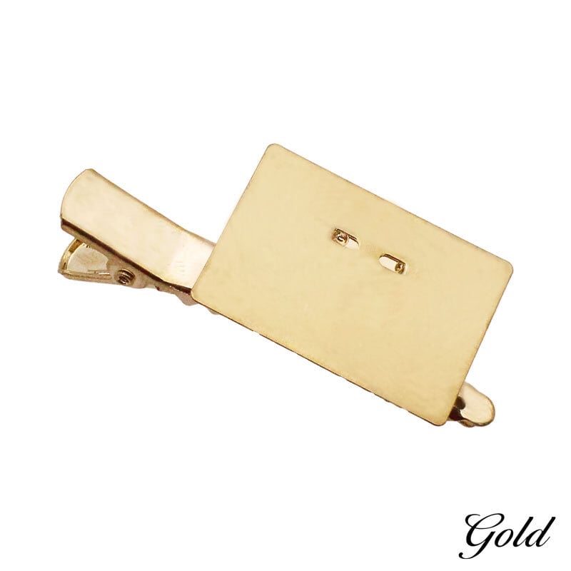 ブローチ コサージュ 四角 板付き ピン クリップ 2個 22mm×30mm [br