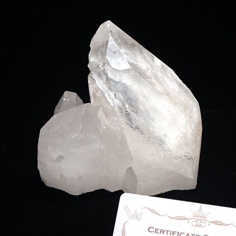 水晶 クラスター ブラジル ミナスジェライス州 コリント産 レムリアンシード 証明書付属 一点物 282-218