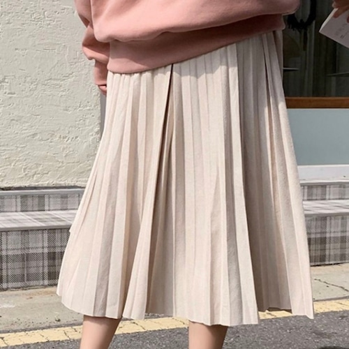 《即納》ベロアプリーツスカート　　　　　《韓国ファッション　オルチャン》