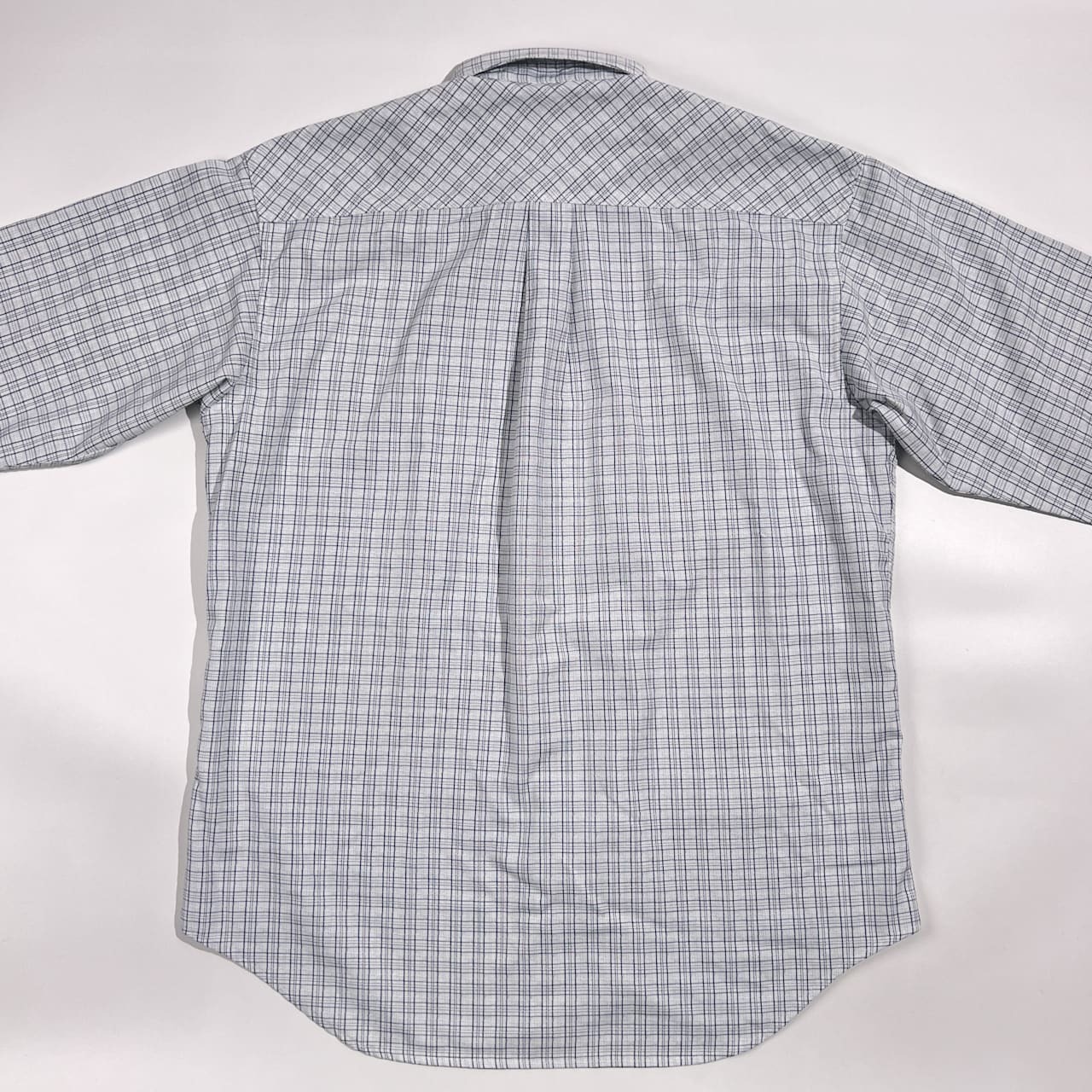 TARAS BOULBA タラスブルバ チェック 長袖シャツ ワークシャツ L/水色 ブルー系 メンズ アシックス製 アウトドア