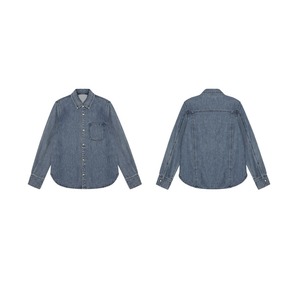 ウォッシュ加工レトロデニムシャツ W01365