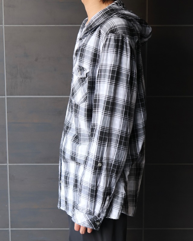 Check shirt hoodie