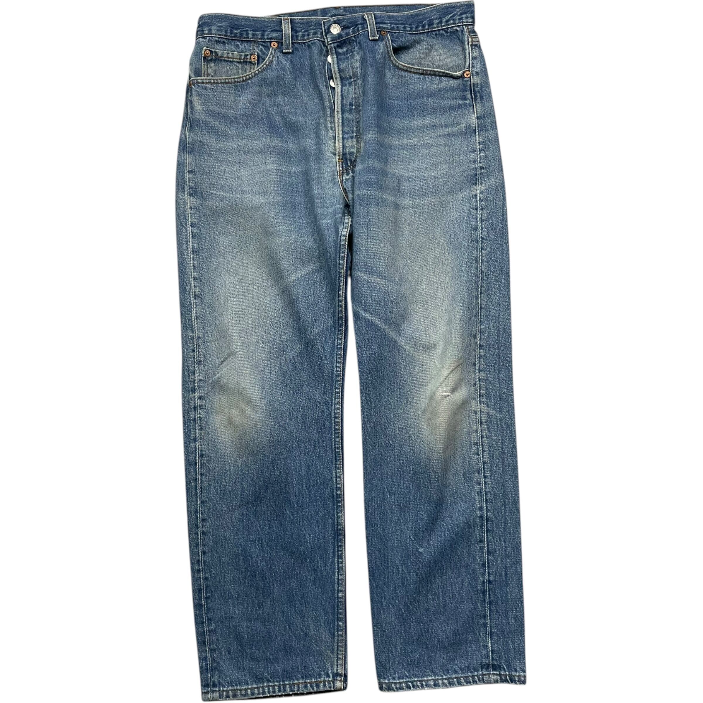 《実寸 W35L29》 Levi's リーバイス 501xx デニムパンツ ブルー 色落ち USA製 90年代 vintage no.5471S