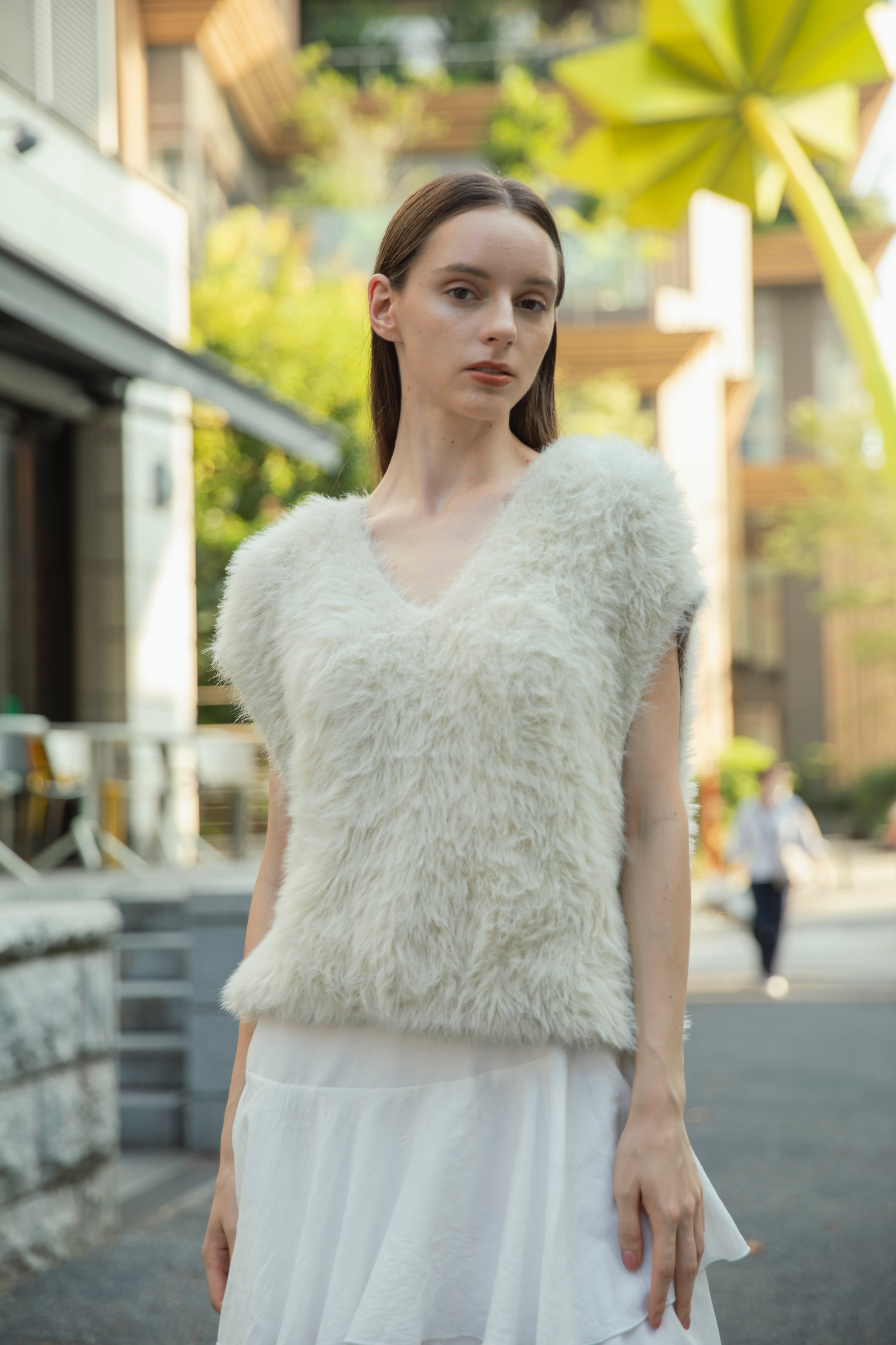Shaggy Knit Vest