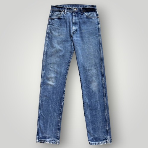 【USA製】90s Wrangler 13MWZ デニム パンツ ジーンズ メンズ W34 BLUE フェード 色落ち アメリカ製 VINTAGE ラングラー ストレート 正規品
