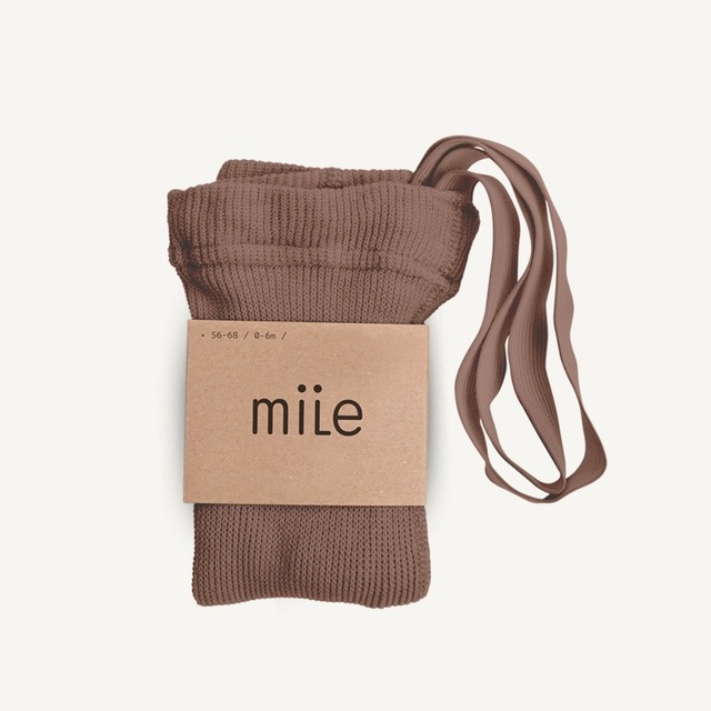 mile / tights with braces / hazelnut