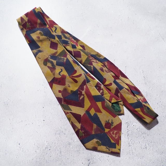 ” Fabio ferretti ” modern rétro Art printed vintage silk Tie (made in Italy)