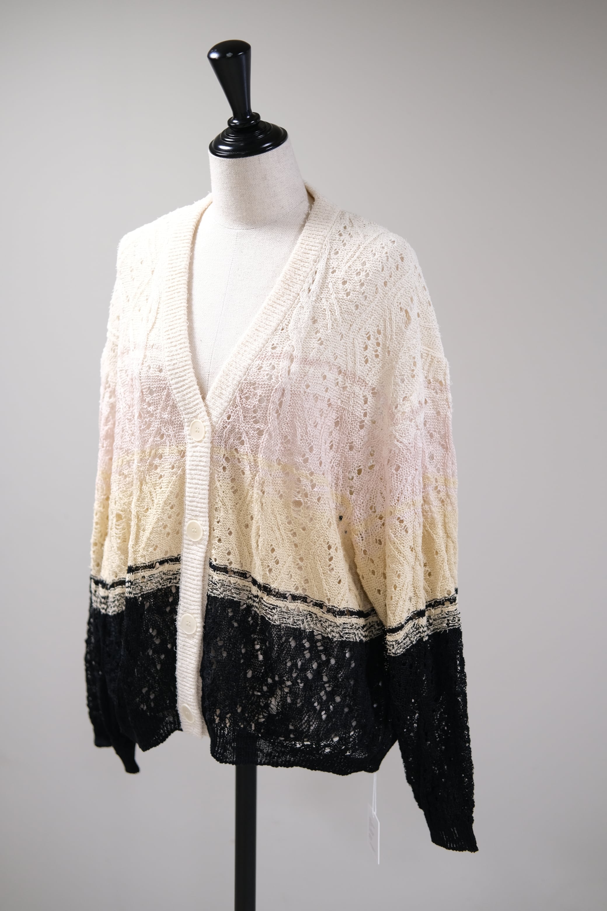 kota gushiken】Broken Lace Border Cardigan - cream - | loop kota gushiken】Broken Lace Border Cardigan - cream - | loop
