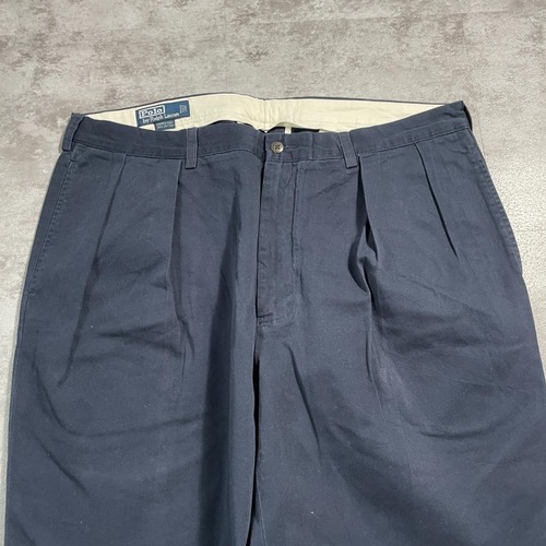 90s Polo by Ralph Lauren 38/32 ネイビーチノパンツ 詳細写真7