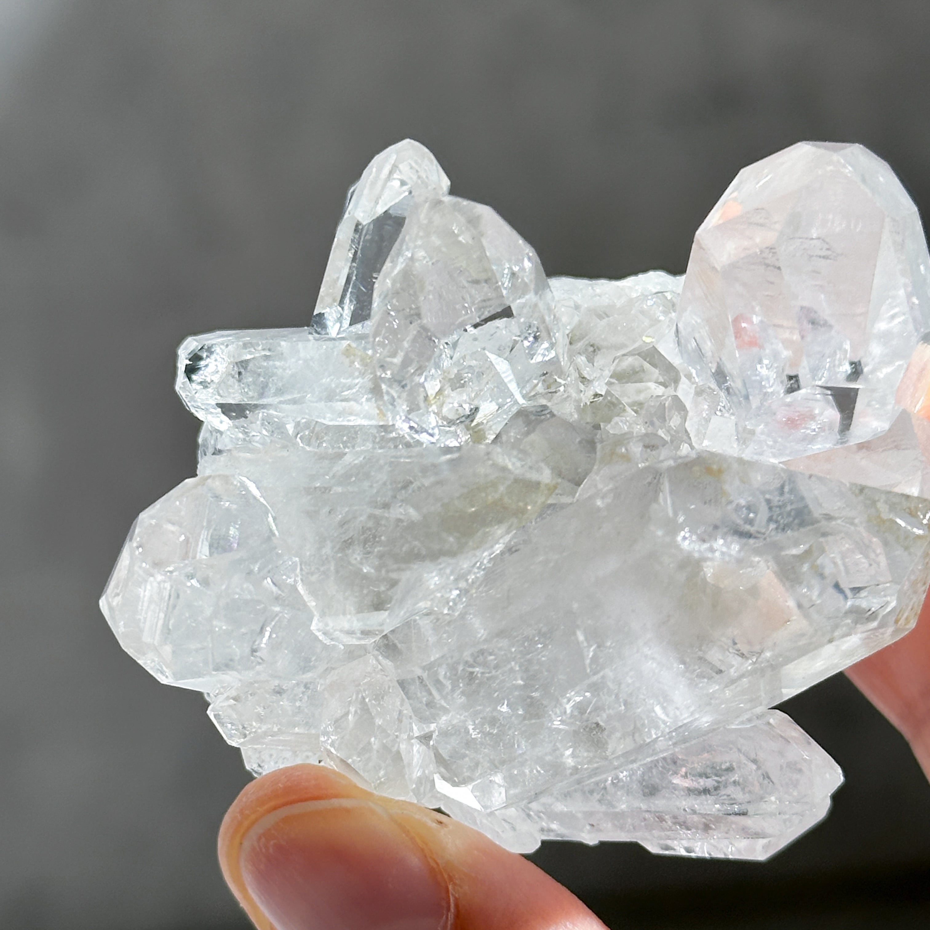 虹◎ゼッカ産水晶クリアクォーツ クラスター46◇ Clear Quartz