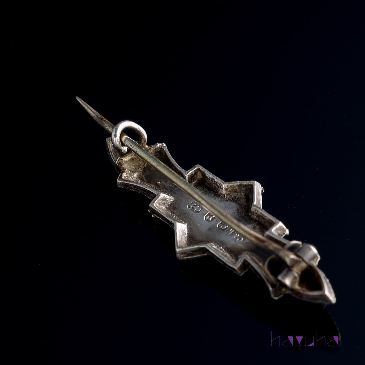 蝶々　アンティーク　ヴィンテージ　シルバーアクセサリーブローチ アンティーク アクセサリー | フィリグリー（銀線細工）小さな蝶の