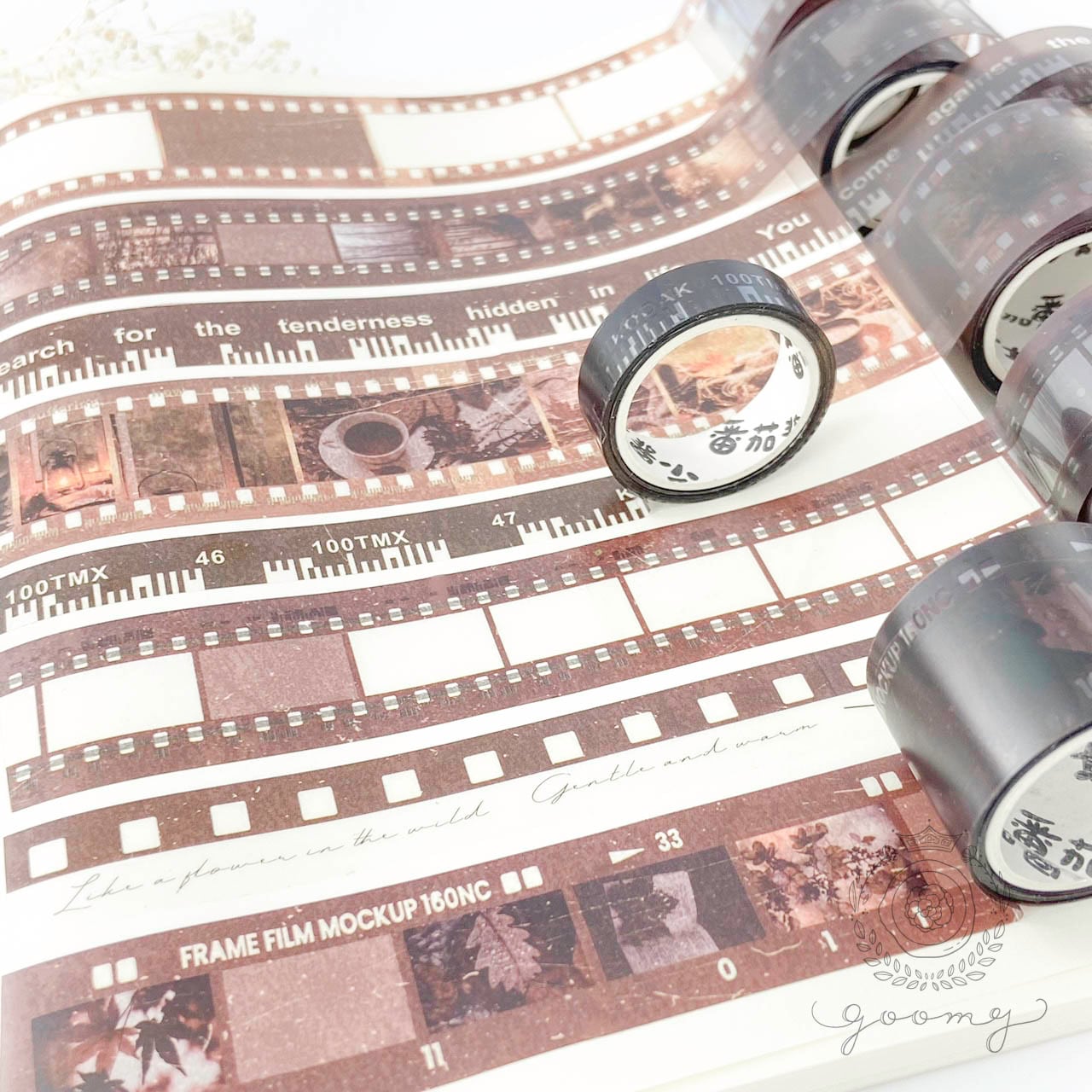 再入荷】ネガ風マスキングテープ10個セットBOX <M19> | goomy