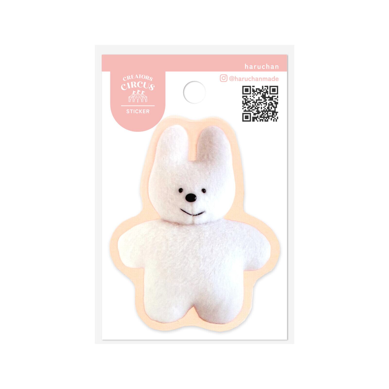haruchan×CREATORS CIRCUS うさちゃん ステッカー ST01