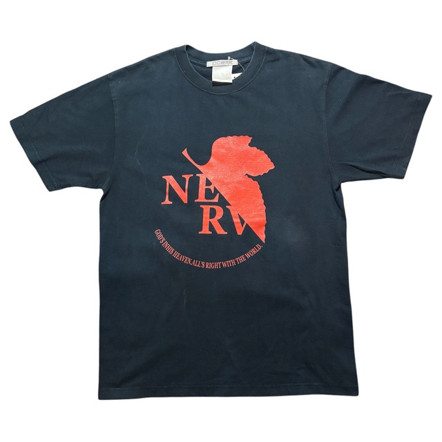 C424】00s COSPA EVANGELION NERV T-shirt BLACK Msize/2000年代 