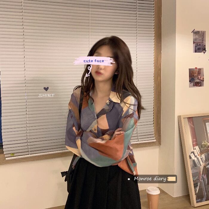 スタンダードスタイルシャツ ジャケット オータムトップス ロング レトロ 秋物 モンロー59376294314