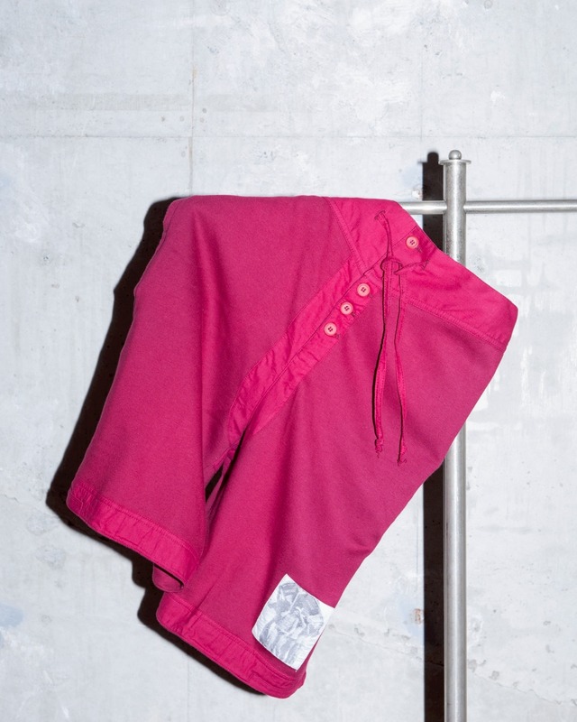 “EMPORIO ARMANI” cotton jersey swim shorts / monochrome photo patch / Made In ITALY