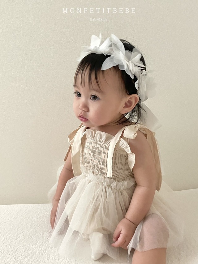 ラスト1 pinkS【即納】<monpetit bebe>  Sha smoke suit