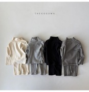 ザゴグマ / THE GOGUMA / ぽかぽかボーダーレギンス / 韓国子供服 / ジュニア / 26winter〖取寄〗*JS~JL*
