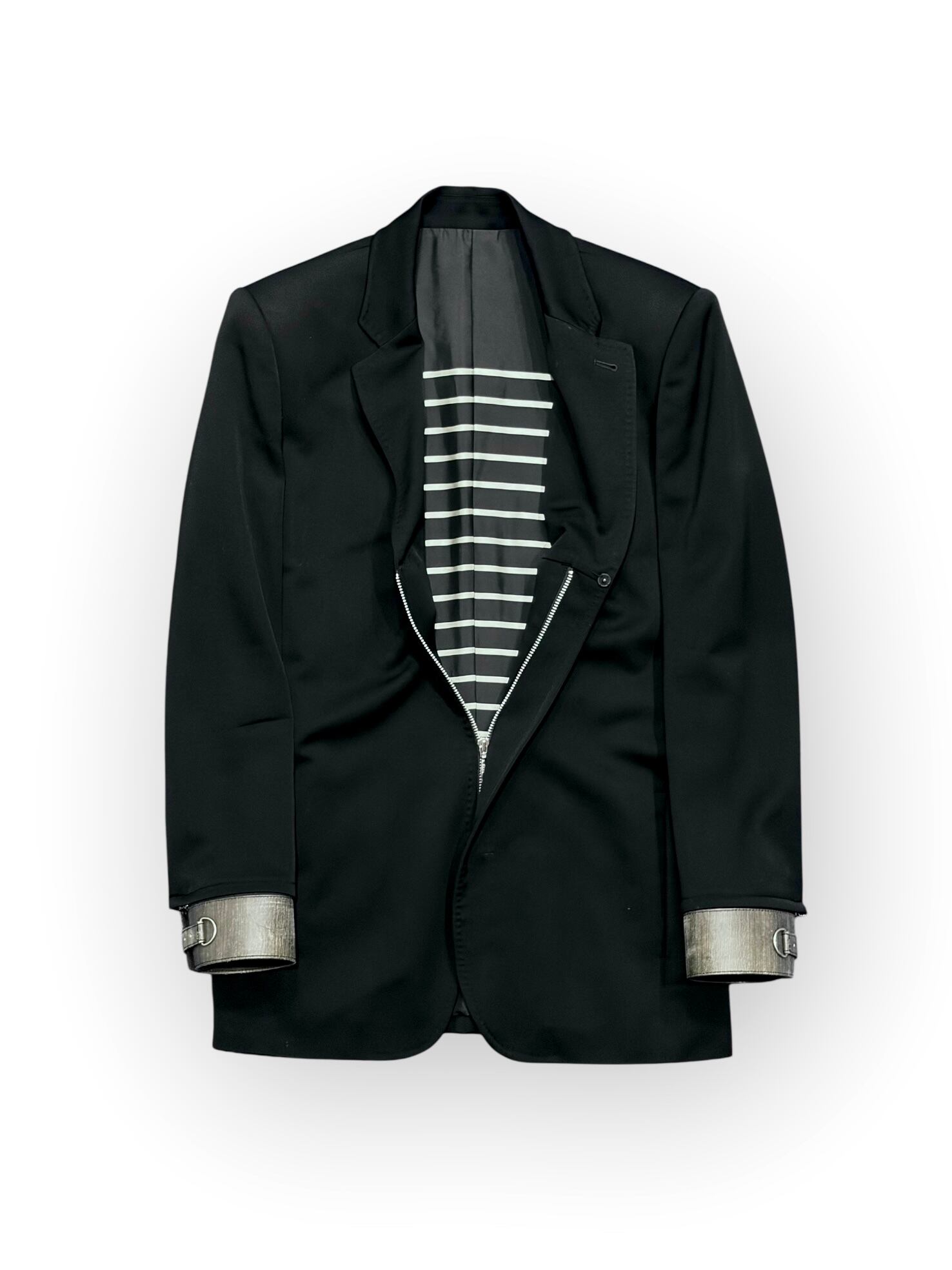 GAULTIER HOMME objet 編み込みレザージャケット ブルゾン ジャンポールゴルチエ オムオブジェJean Paul GAULTIER HOMME objet