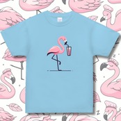 T-shirt -フラミンドリンキングA 4100
