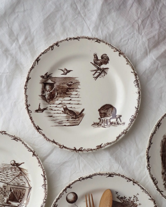 HB & Cie Choisy le Roi ショワジールロワ イタチのディナープレート/C